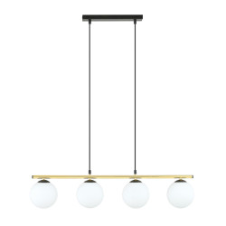 Lampa wisząca ALORA 4 BL OPAL 1254/4 EMIBIG
