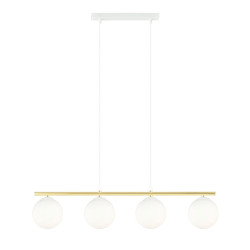 Lampa wisząca ALLORA 4 WH OPAL 1255/4 EMIBIG