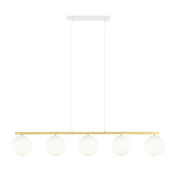 Lampa wisząca ALLORA 5 WH OPAL 1255/5 EMIBIG