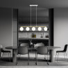 Lampa wisząca ALLORA 5 WH OPAL 1255/5 EMIBIG