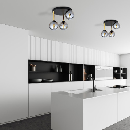 Lampa sufitowa  DOLCE 3 BL GRAFIT 1259/3 EMIBIG