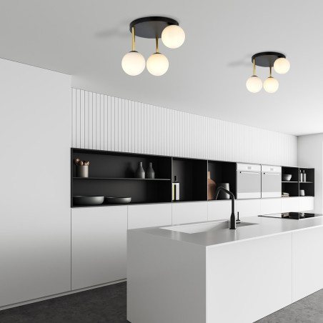 Lampa sufitowa  DOLCE 3 BL OPAL 1260/3 EMIBIG