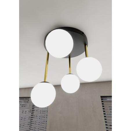Lampa sufitowa  DOLCE 4 BL OPAL 1260/4 EMIBIG