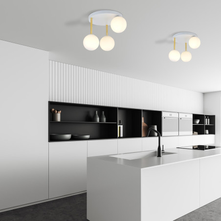 Lampa sufitowa  DOLCE 3 WH OPAL 1261/3 EMIBIG