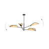 Lampa sufitowa  VENE 4 BLACK/RATTAN 1160/4 EMIBIG