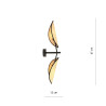 Kinkiet VENE K2 BLACK/RATTAN 1160/K2 EMIBIG