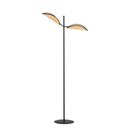 Lampa podłogowa VENE LP2 BLACK/RATTAN 1160/LP2 EMIBIG