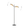 Lampa podłogowa VENE LP2 BLACK/RATTAN 1160/LP2 EMIBIG