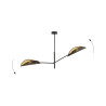 Lampa sufitowa  VENE 2 BLACK/GOLD 1158/2 EMIBIG