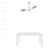 Lampa sufitowa  VENE 2 BLACK/GOLD 1158/2 EMIBIG