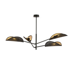 Lampa sufitowa  VENE 4 BLACK/GOLD 1158/4 EMIBIG