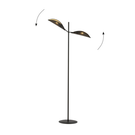 Lampa podłogowa VENE LP2 BLACK/GOLD 1158/LP2 EMIBIG