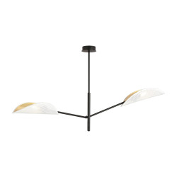 Lampa sufitowa  VENE 2 WHITE/GOLD 1159/2 EMIBIG