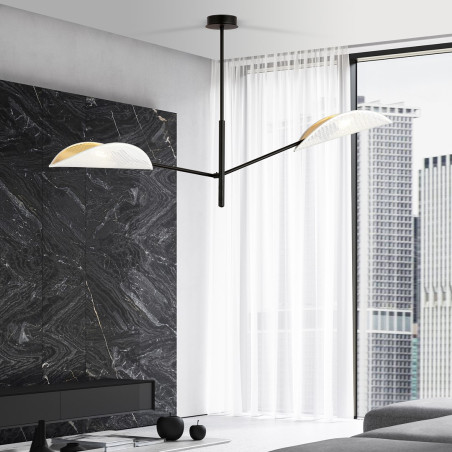 Lampa sufitowa  VENE 2 WHITE/GOLD 1159/2 EMIBIG