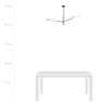 Lampa sufitowa  VENE 2 WHITE/GOLD 1159/2 EMIBIG