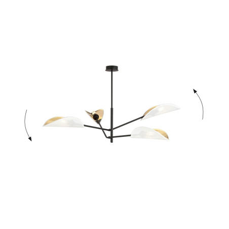 Lampa sufitowa  VENE 4 WHITE/GOLD 1159/4 EMIBIG