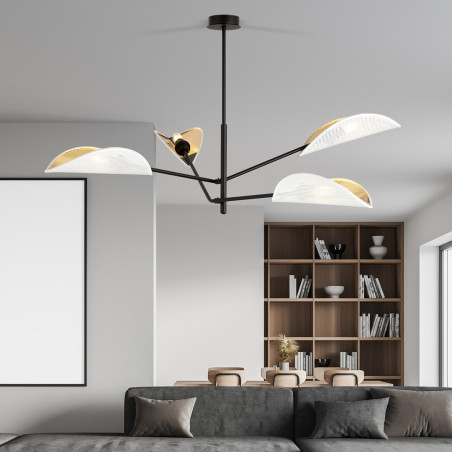 Lampa sufitowa  VENE 4 WHITE/GOLD 1159/4 EMIBIG