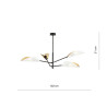 Lampa sufitowa  VENE 4 WHITE/GOLD 1159/4 EMIBIG