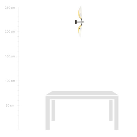 Kinkiet VENE K2 WHITE/GOLD 1159/K2 EMIBIG