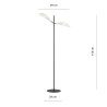 Lampa podłogowa VENE LP2 WHITE/GOLD 1159/LP2 EMIBIG