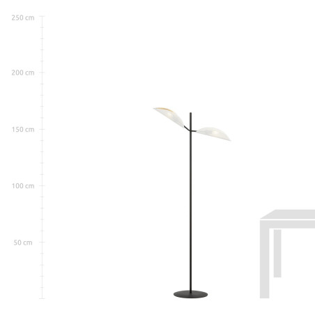 Lampa podłogowa VENE LP2 WHITE/GOLD 1159/LP2 EMIBIG