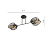Lampa sufitowa TALIA 2 BLACK 1181/2 EMIBIG