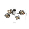 Lampa sufitowa TALIA 4 BLACK 1181/4 EMIBIG