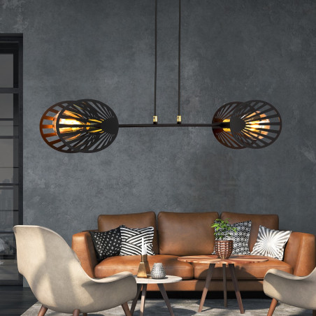 Lampa wisząca PLAYA 2 BLACK 1146/2 EMIBIG