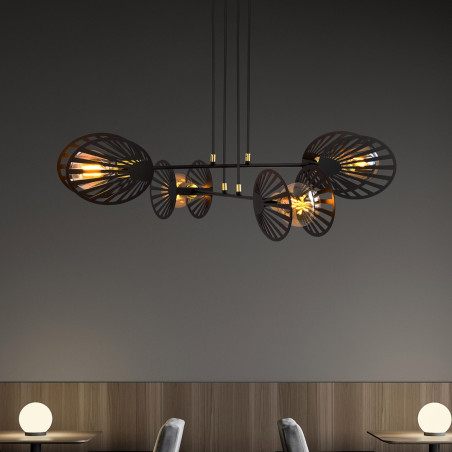 Lampa wisząca PLAYA 4 BLACK  1146/4 EMIBIG