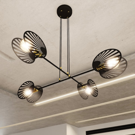 Lampa wisząca PLAYA 4 BLACK  1146/4 EMIBIG
