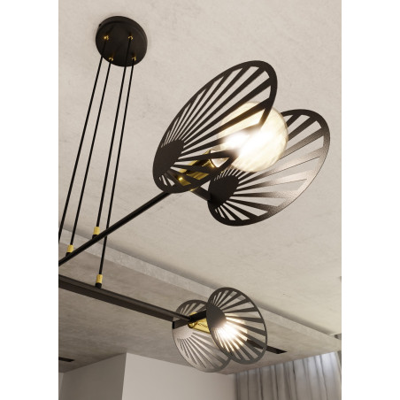 Lampa wisząca PLAYA 4 BLACK  1146/4 EMIBIG