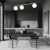 Lampa sufitowa  MONZA 3 BL OPAL 1252/3 EMIBIG
