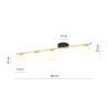 Lampa sufitowa  MONZA 4 BL OPAL 1252/4 EMIBIG