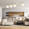Lampa sufitowa  MONZA 4 WH OPAL 1253/4 EMIBIG