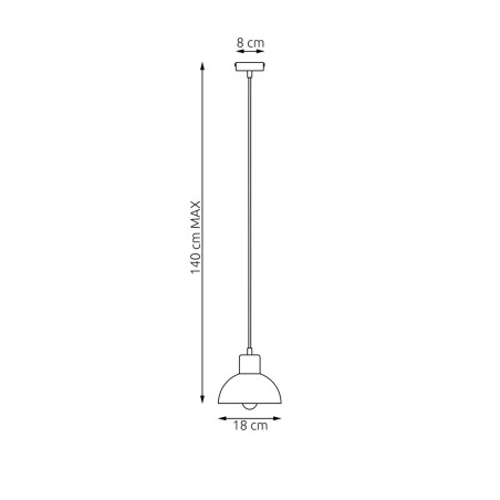 Lampa sufitowa SECO 1 BL 1393/1 EMIBIG