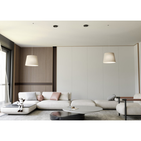 Lampa wisząca ASCOT 1 BEIGE 1423/1 EMIBIG