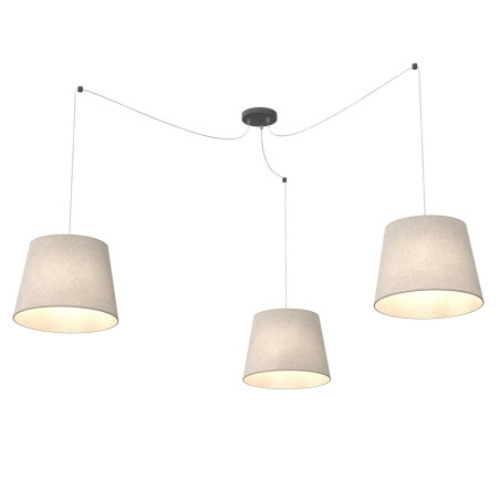 Lampa wisząca ASCOT 3 BEIGE 1423/3 EMIBIG