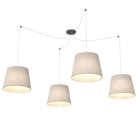 Lampa wisząca ASCOT 4 BEIGE 1423/4 EMIBIG