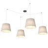 Lampa wisząca ASCOT 4 BEIGE 1423/4 EMIBIG