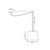 Lampa wisząca ASCOT 1 GRAY 1424/1 EMIBIG