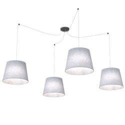 Lampa wisząca ASCOT 4 GRAY 1424/4 EMIBIG