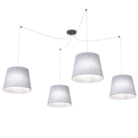 Lampa wisząca ASCOT 4 GRAY 1424/4 EMIBIG
