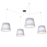 Lampa wisząca ASCOT 4 GRAY 1424/4 EMIBIG