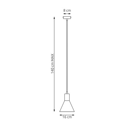 Lampa wisząca ROSA 1 BL 1388/1 EMIBIG