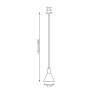 Lampa wisząca ROSA 1 BL 1388/1 EMIBIG