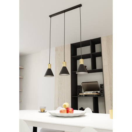 Lampa wisząca ROSA 3 BL 1388/3 EMIBIG