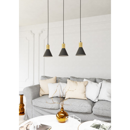 Lampa wisząca ROSA 3 BL 1388/3 EMIBIG
