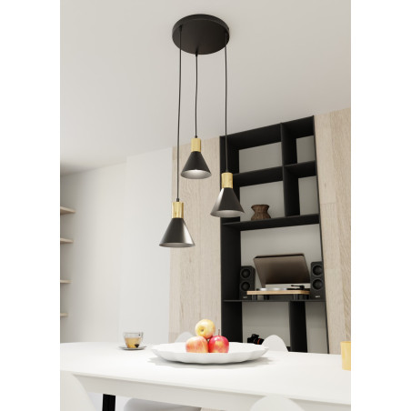 Lampa wisząca ROSA 3 BL PREM 1388/3PREM EMIBIG