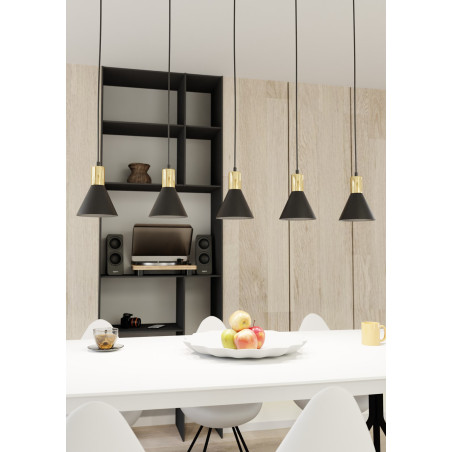 Lampa wisząca ROSA 5 BL 1388/5 EMIBIG