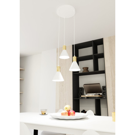 Lampa wisząca ROSA 3 WH PREM 1389/3PREM EMIBIG